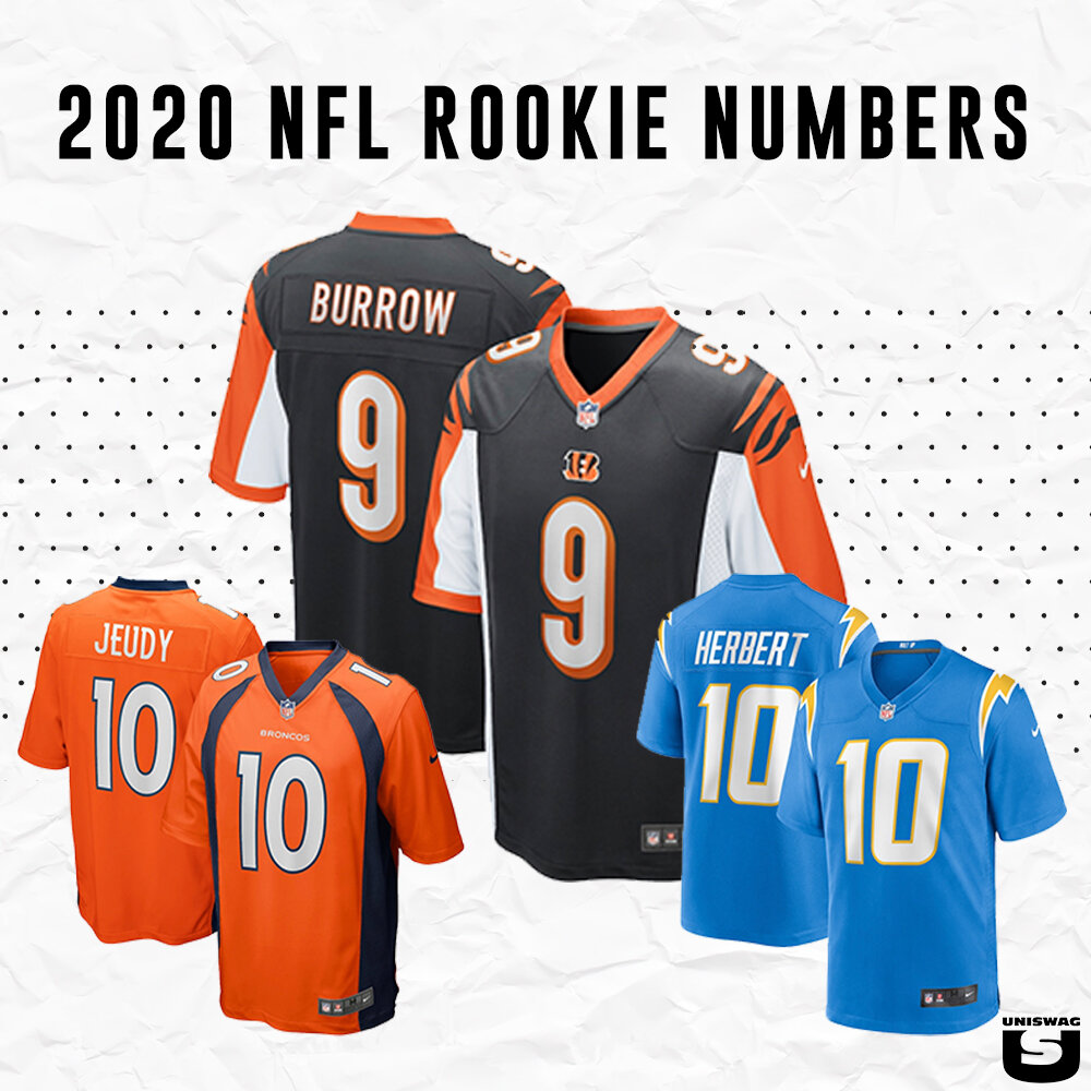 2020 NFL Rookie Jersey Numbers — UNISWAG